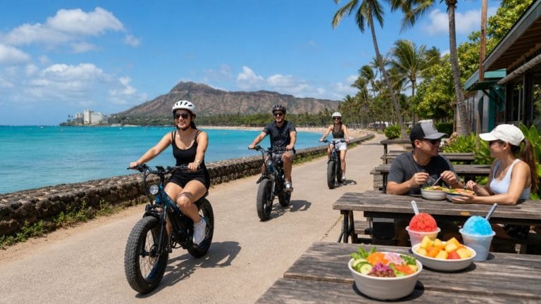 oahu scenic food e bike