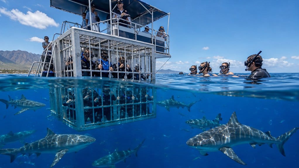 oahu shark cage swimming options