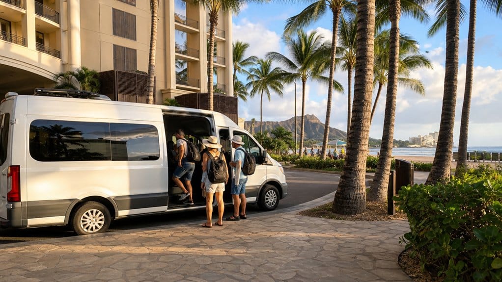 oahu waikiki hotel pickups
