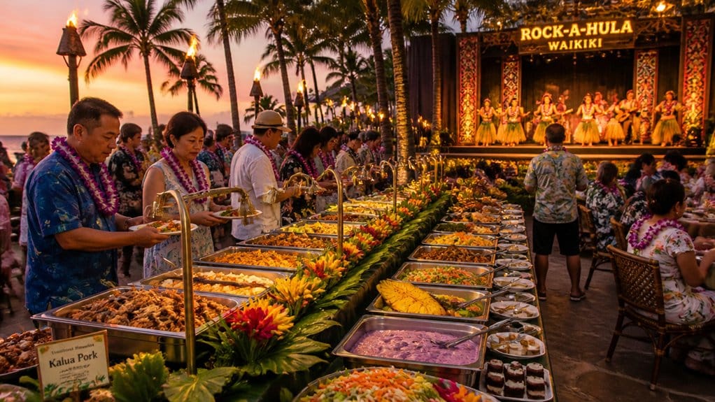 open air hawaiian buffet experience
