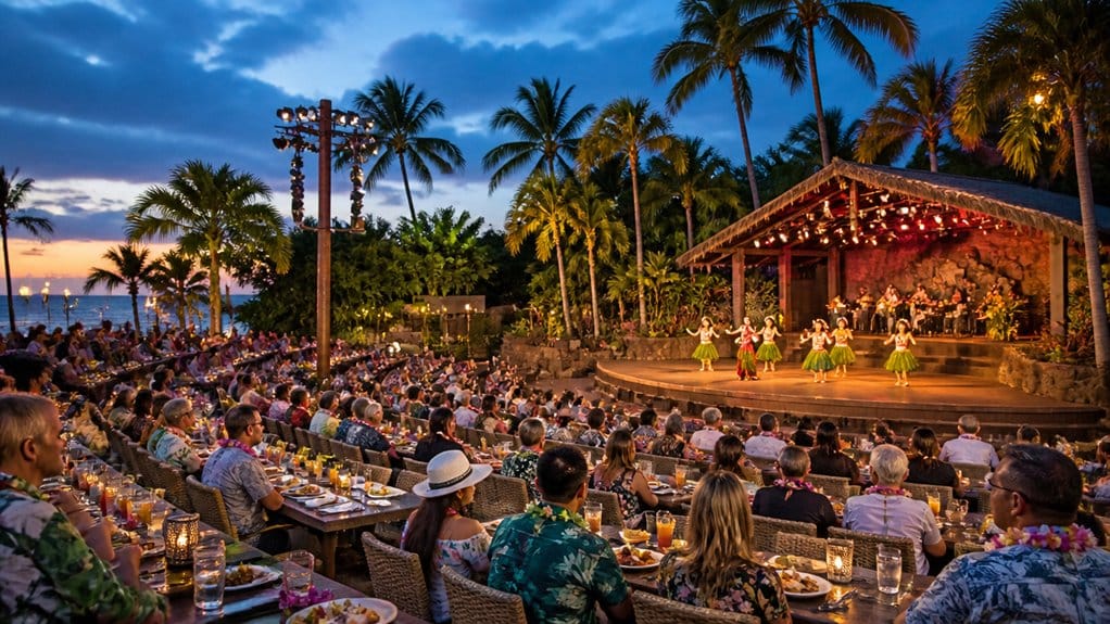 outdoor polynesian dinner show
