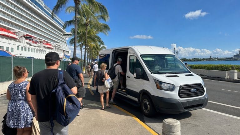 pearl harbor cruise pickup timing
