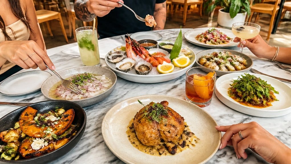 polished island twist new american dining