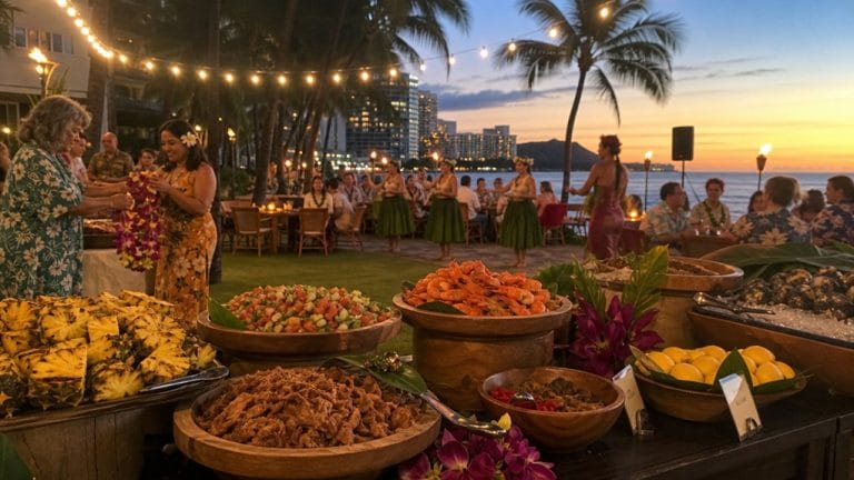 queens waikiki luau experience details