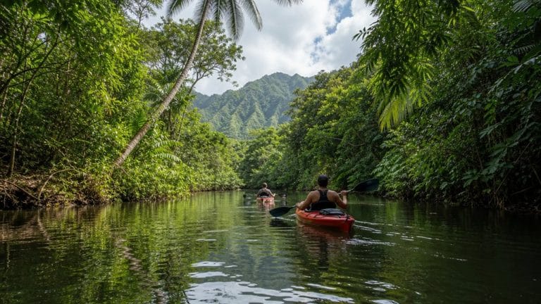 quiet kahana rainforest kayaking tour