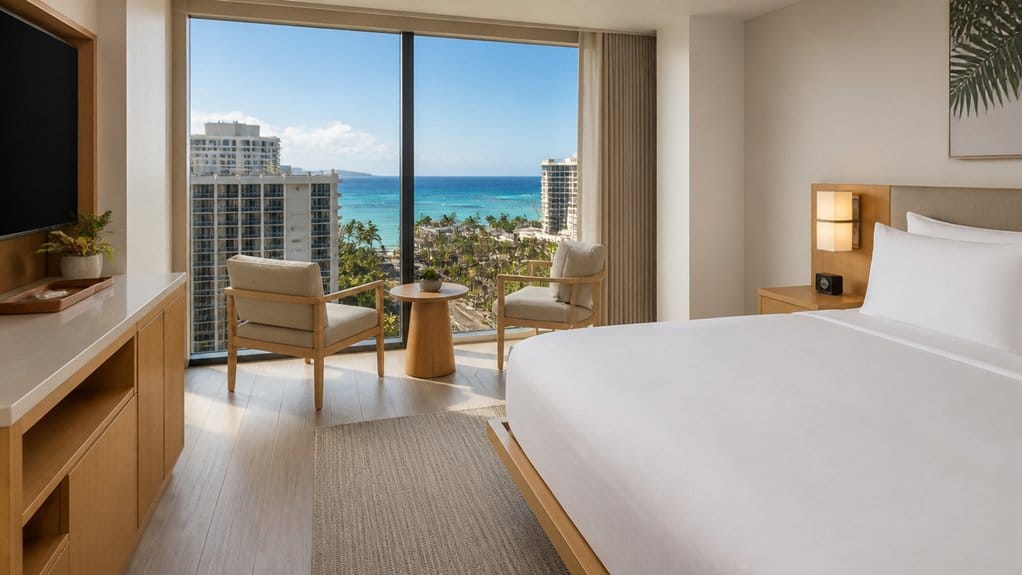 quieter high floor partial views