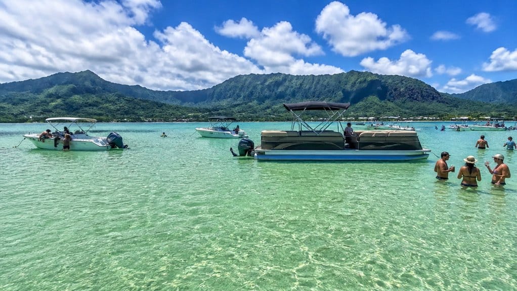 rent boat to kaneohe sandbar