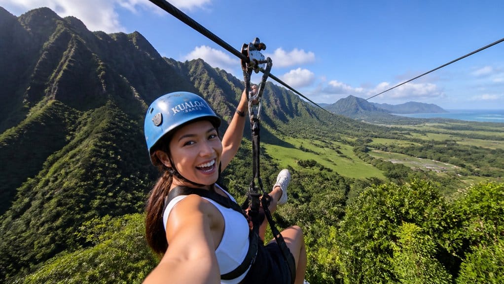 scenic tandem ziplines and filming