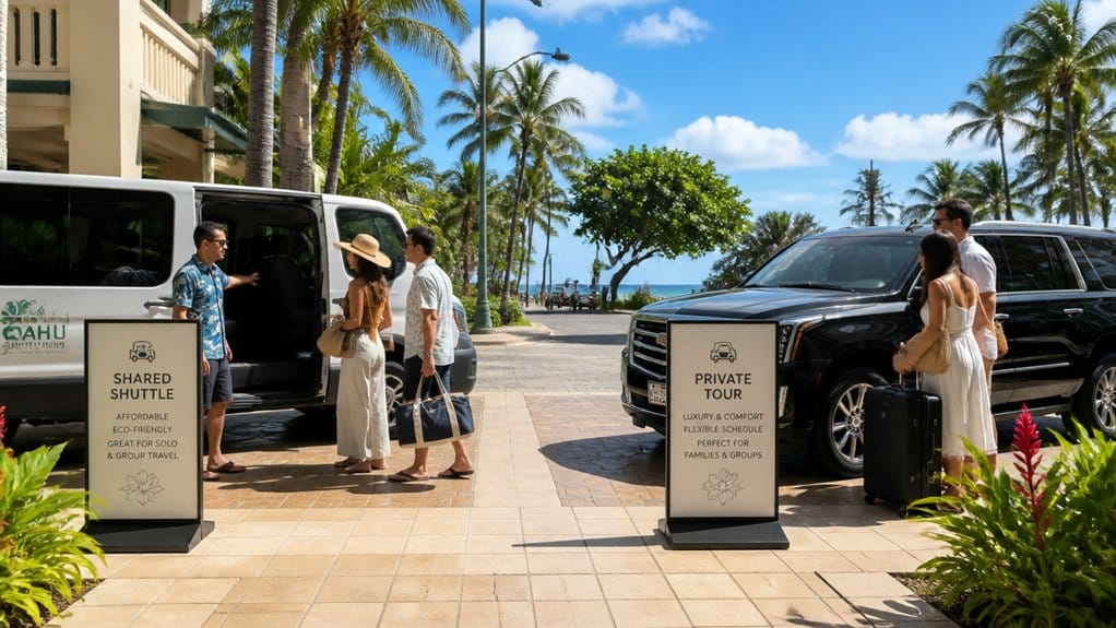 shared or private airport transfers