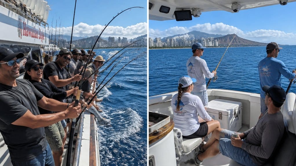 shared vs private waikiki fishing