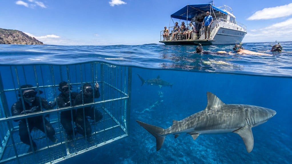 shark cage diving generally safe