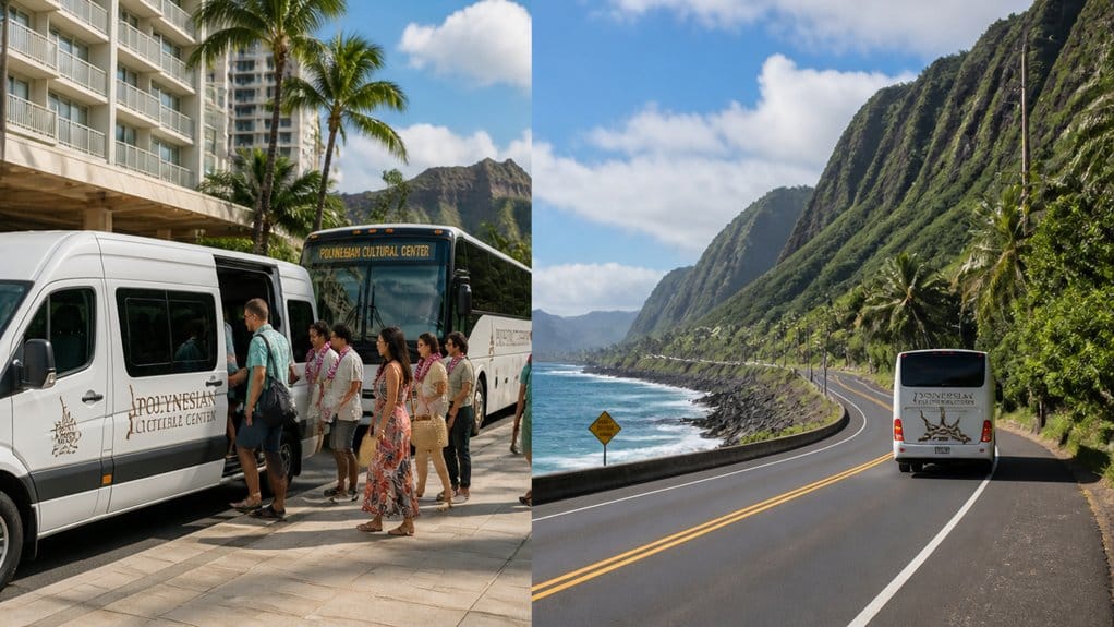 shuttle pickup times and options