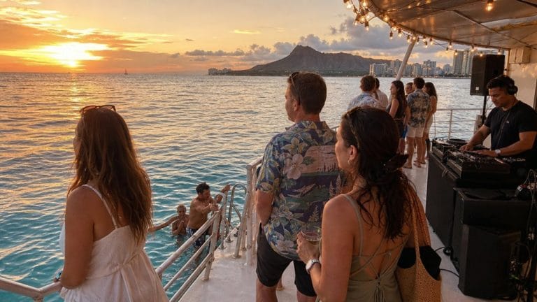sunset cruise with live dj and swim