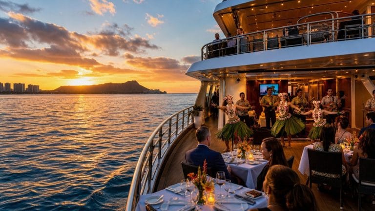 sunset dinner cruise show