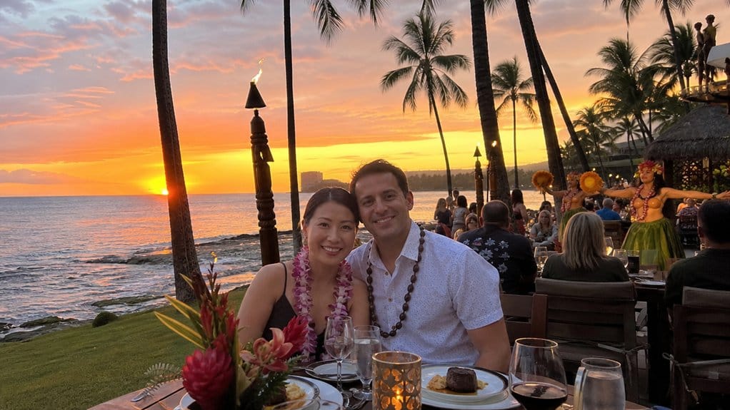 sunset oceanfront premium luaus
