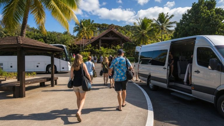 visit polynesian cultural center no driving