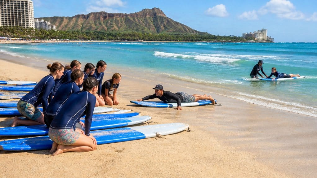 waikiki beginner surf instruction