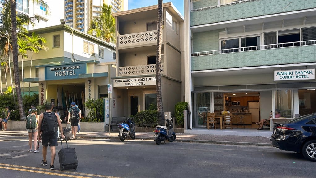 waikiki budget lodging comparison