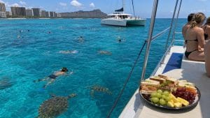 waikiki catamaran snorkel lunch