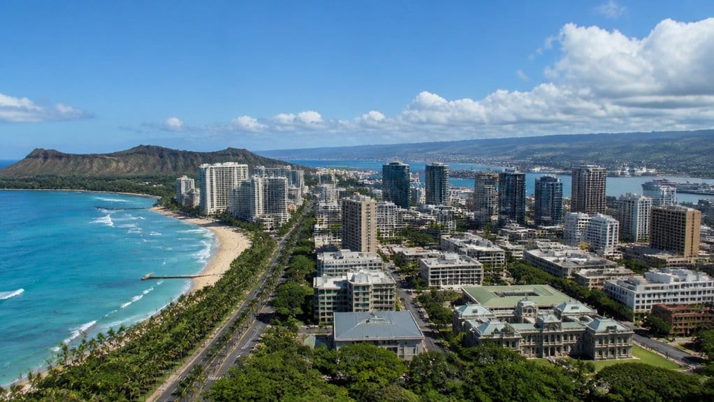 waikiki convenient beachfront city adjacent
