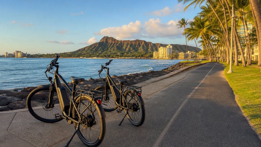 waikiki diamond head e bike