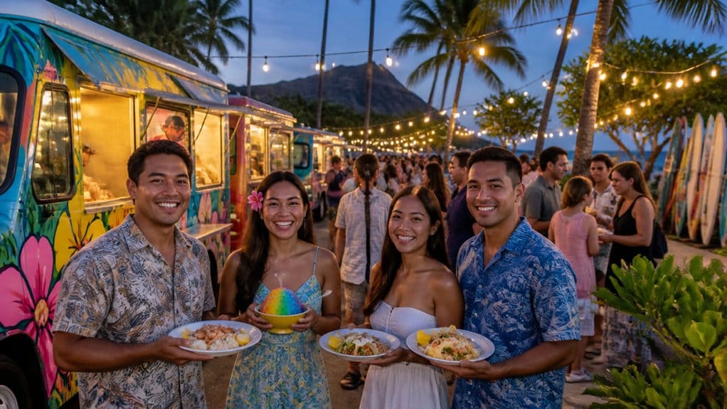 waikiki food truck park dinner