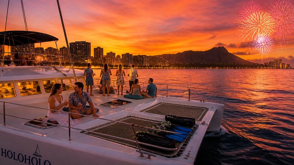 waikiki friday fireworks boat