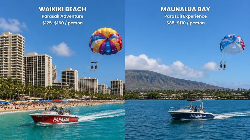 waikiki generally cheaper per person