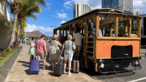 waikiki trolley port route