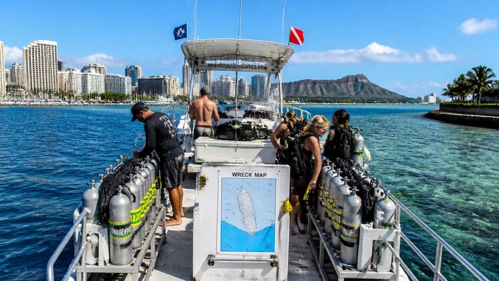 waikiki two tank dive logistics