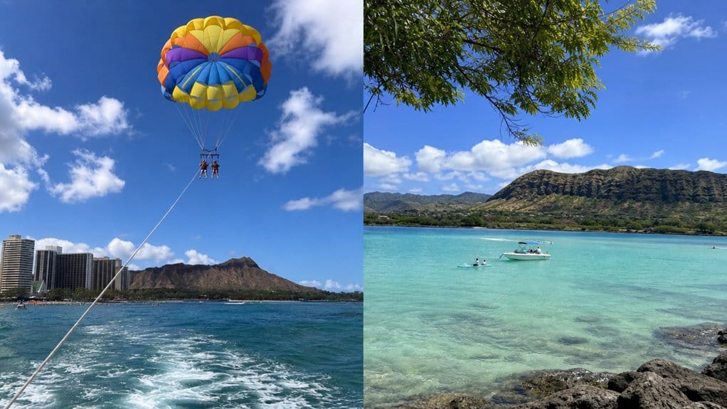 waikiki vs maunalua parasailing