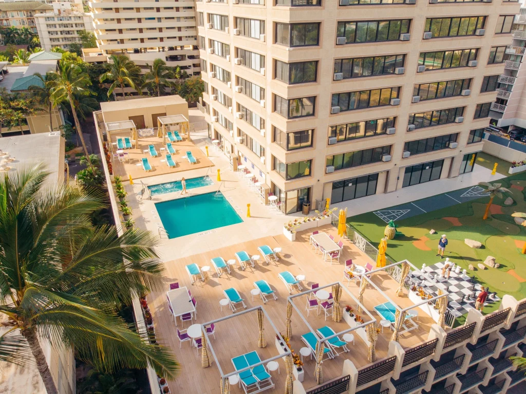 A photo of Holiday Inn Express Waikiki by IHG showing the property and rooms.