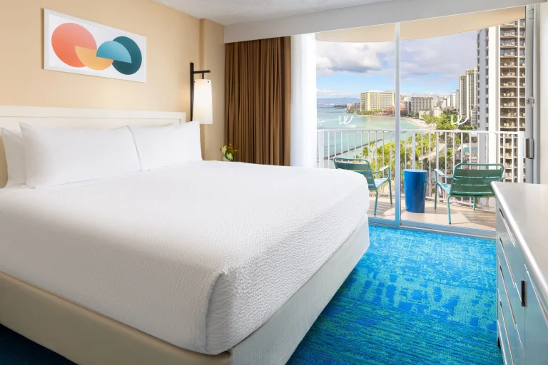 A photo of The Twin Fin Hotel showing the property and rooms.