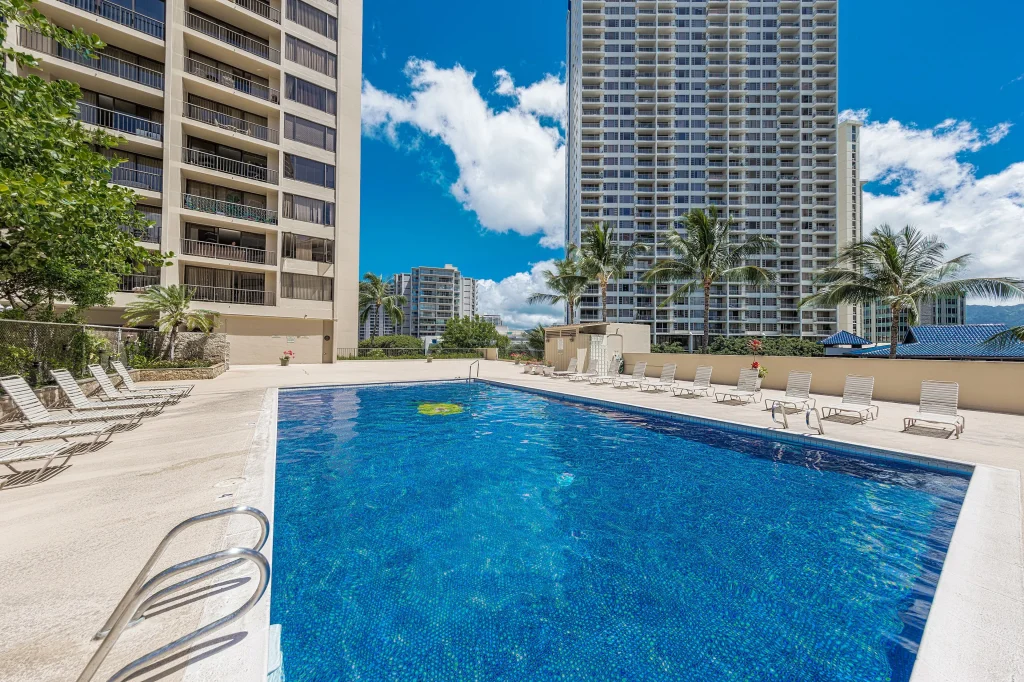 A photo of Diamond Head Beach Hotel & Residences showing the property and rooms.