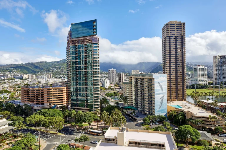 A photo of DoubleTree by Hilton Hotel Alana - Waikiki Beach showing the property and rooms.