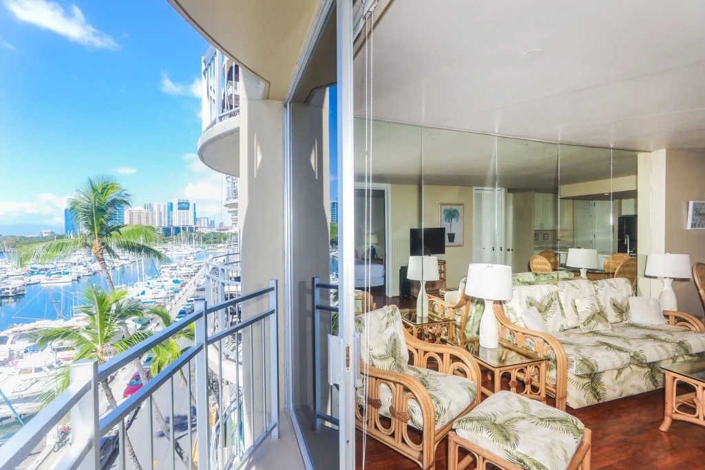 A photo of Ilikai Marina Vacations showing the property and rooms.