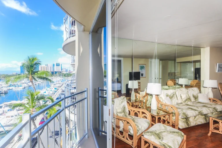 A photo of Ilikai Marina Vacations showing the property and rooms.