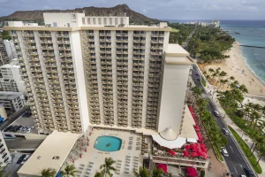 A photo of The Twin Fin Hotel showing the property and rooms.