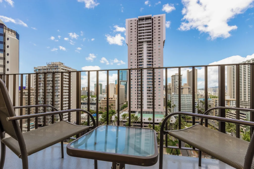 A photo of Ohia Waikiki Studio Suites showing the property and rooms.