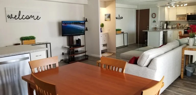 A photo of Waikiki Lanais showing the property and rooms.