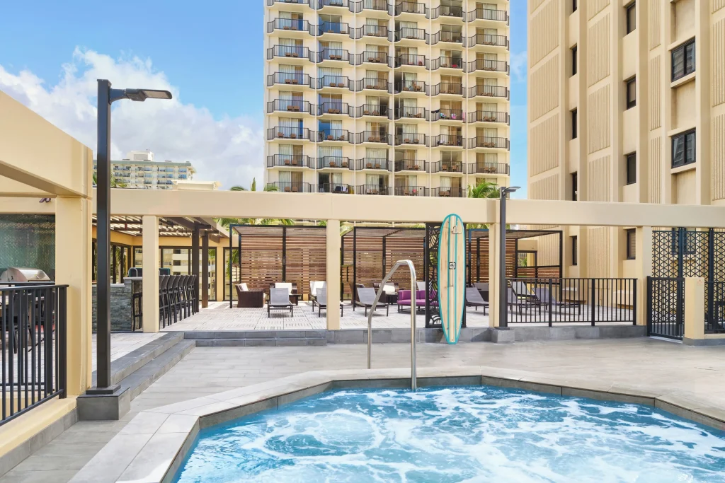 A photo of Aston Waikiki Sunset showing the property and rooms.