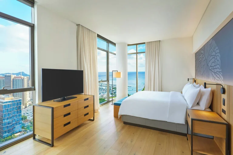 A photo of Renaissance Honolulu Hotel & Spa showing the property and rooms.