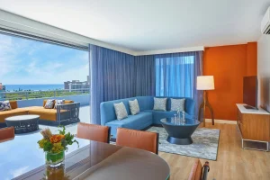 A photo of Courtyard by Marriott Waikiki Beach showing the property and rooms.