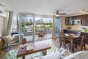 A photo of Aston Waikiki Beach Tower showing the property and rooms.