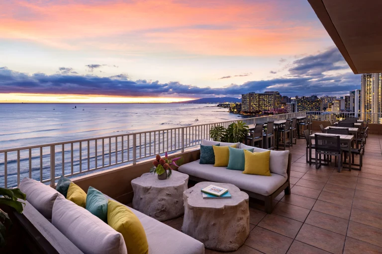 A photo of The Twin Fin Hotel showing the property and rooms.