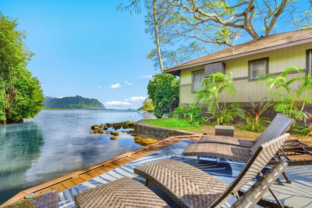 A photo of Ocean Bungalows at Turtle Bay Resort showing the property and rooms.