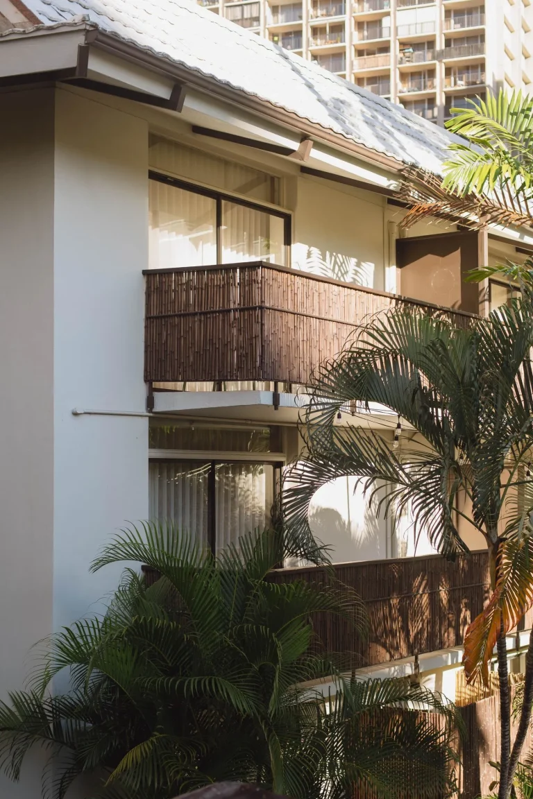 A photo of Kaimana Beach Hotel showing the property and rooms.