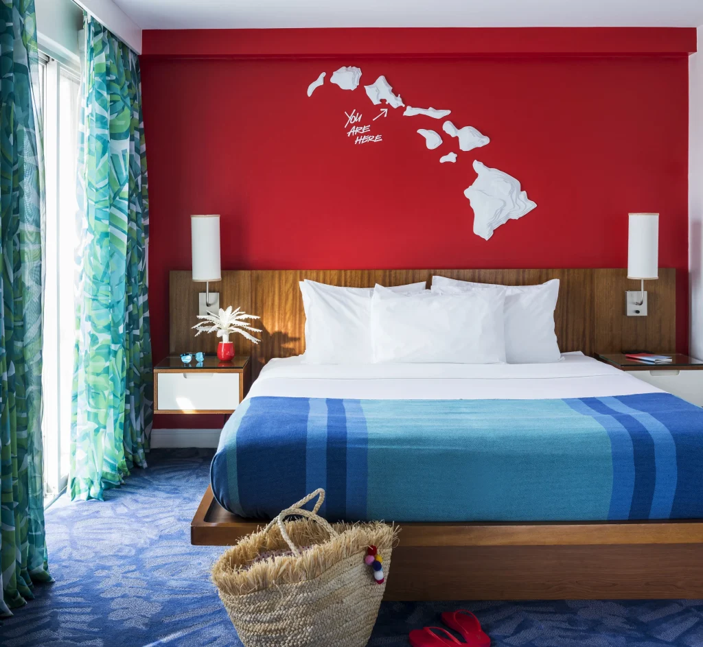 A photo of Shoreline Hotel Waikiki showing the property and rooms.