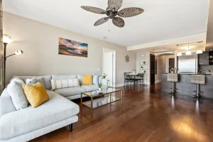 An image of the Allure Waikiki property and condo-style accommodations.