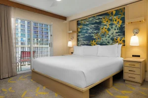 A photo of Club Wyndham at Waikiki Beach Walk showing the property and rooms.